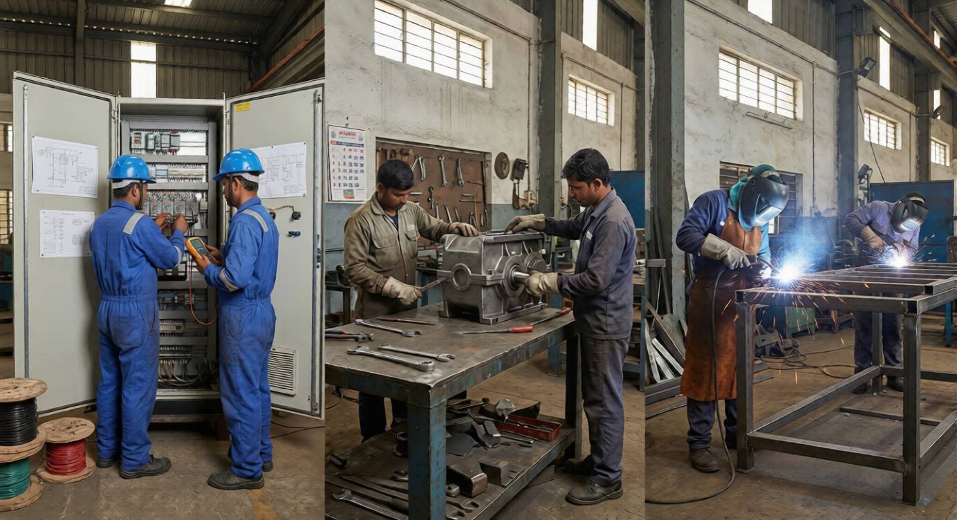 Electricians, Fitters, Welders